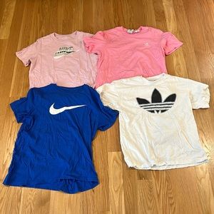 Four Men’s Nike and Adidas Tshirts